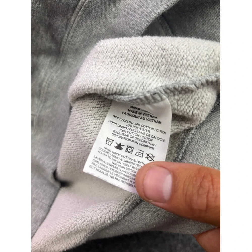 Nike Hoodie Womens XS Gray Pullover Fleece Logo Sweatshirt